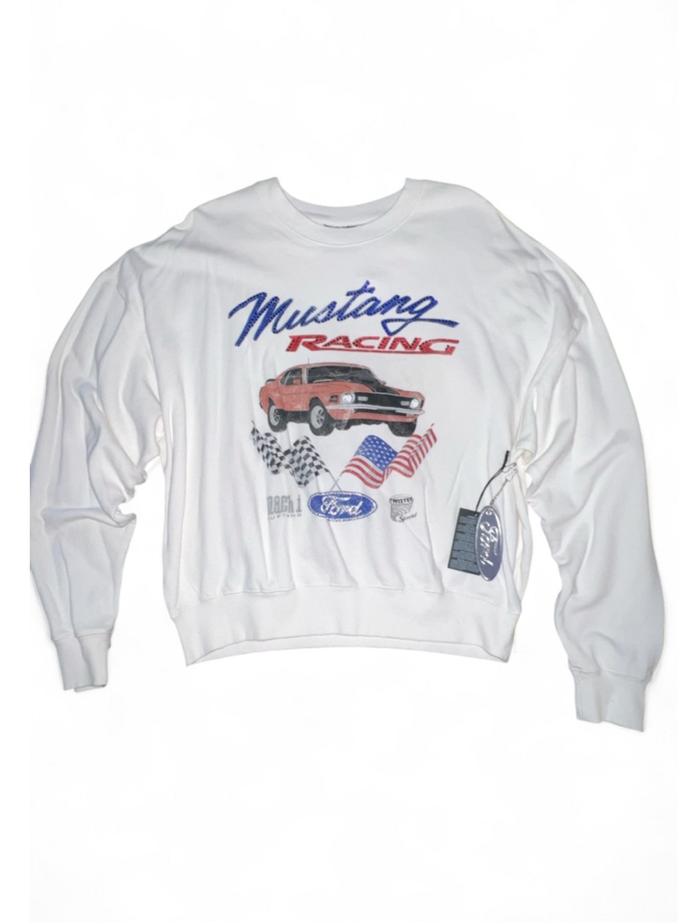 NWT Forever 21 Mustang Racing Crewneck